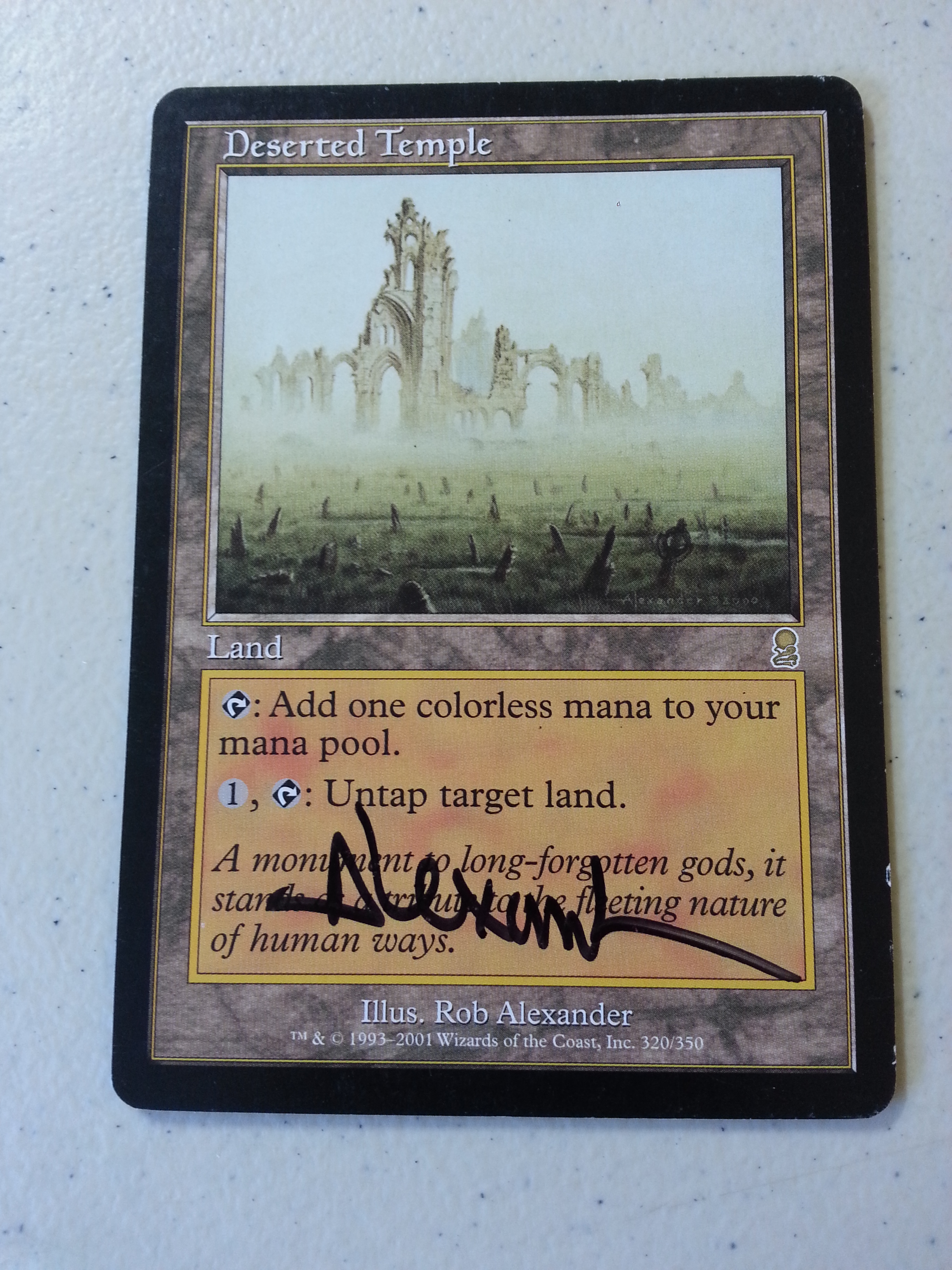 Deserted Temple - Signed